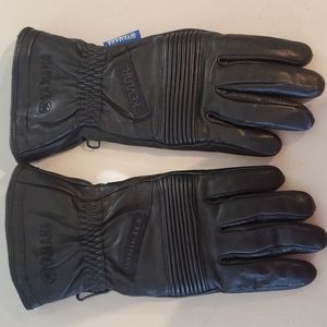 Yamaha Black Leather Gloves